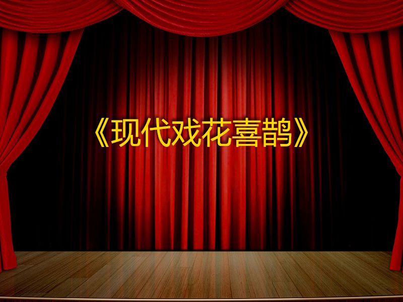 现代戏花喜鹊